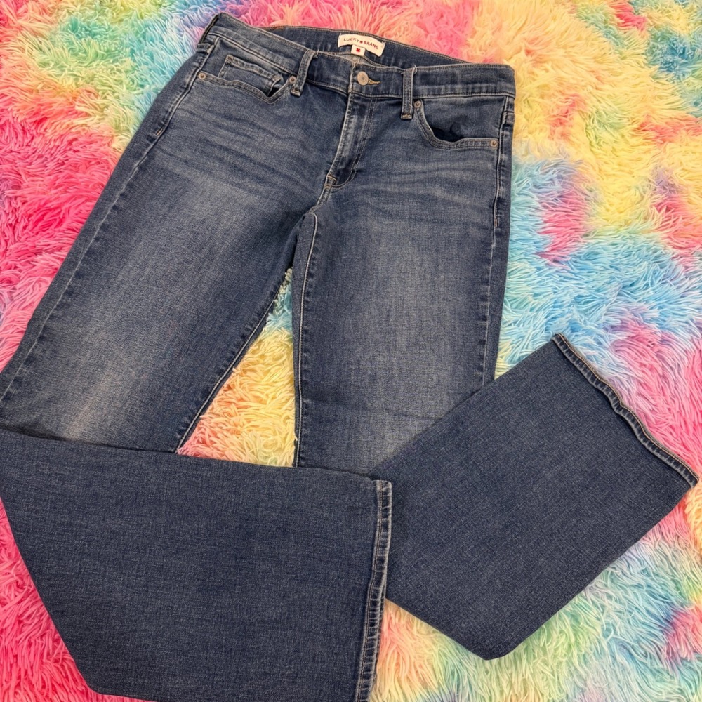 Lucky Brand Bridgette Bootcut Jeans Women 12/31R Blue Mid Rise Denim